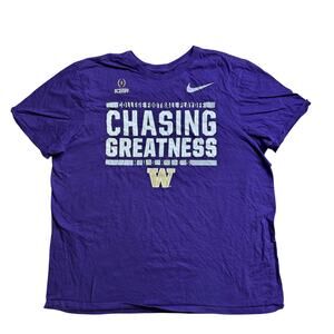 NIKE TEE PURPLE WASHINGTON HUSKIES XL EXTRA LARGE VINTAGE COLLEGE PLAYOFF